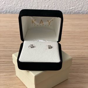 Kay Jewelers 1/10 carat diamond solitaire studs